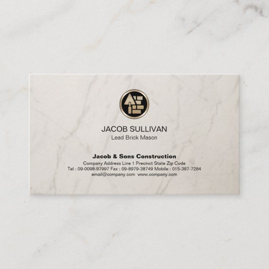 ブリックストーン石工建築 名刺 (正面)