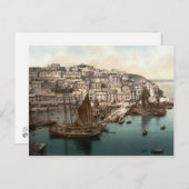 ブリックスハムハーバー、デボン、イングランドc.1895 ポストカード (正面/裏面)