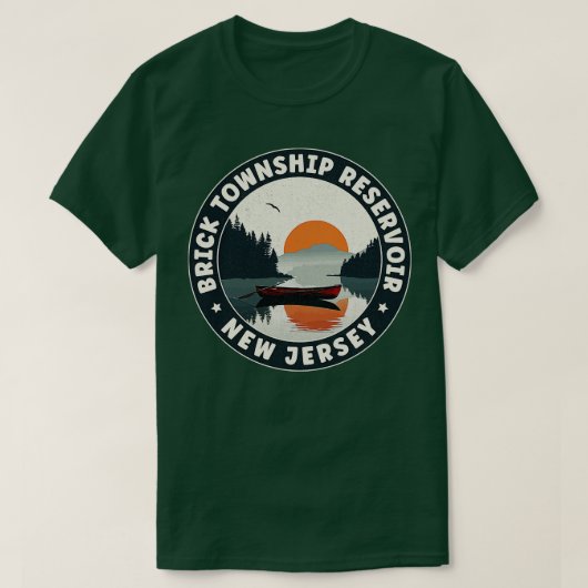 ブリックタウンシップ貯水池ニュージャージー Tシャツ (デザイン正面)