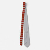 ブリックネックタイ（ブリックレッド&グレー） ネクタイ (裏面)