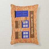 ブリックハウスウィズブルードアカスタム文字 アクセントクッション (正面(垂直))