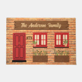 ブリックハウスバイレッドドアカスタム文字 ドアマット (正面)
