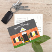 ブリックハウスファサード新しい住所はがき 案内ポストカード