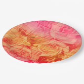 ブリックバラ17ピンクレモネード – 紙パーティープレート ペーパープレート (アングル)