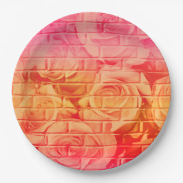 ブリックバラ17ピンクレモネード – 紙パーティープレート ペーパープレート