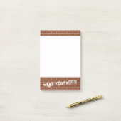 ブリックパーソナライズされたウォールポストitノートカスタム文字 ポストイット (デスク上)