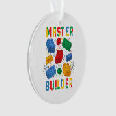 ブリックビルダおもしろいブロック建物マスタービルダ オーナメント (正面)