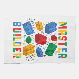 ブリックビルダおもしろいブロック建物マスタービルダ キッチンタオル