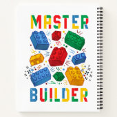 ブリックビルダおもしろいブロック建物マスタービルダ ノートブック (裏面)