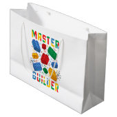 ブリックビルダおもしろいブロック建物マスタービルダ ラージペーパーバッグ (正面アングル)