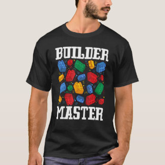 ブリックビルダーブロックマスタービルダー Tシャツ