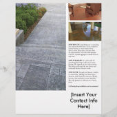 ブリックフォーム請負業者のコンクリートフライヤーを検討 チラシ (裏面)