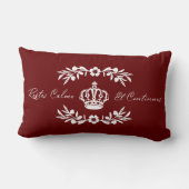 ブリックフランスのレッド白ス保クリットのCalmオンオン ランバークッション (裏面)