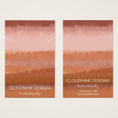 ブリックブラシイヤリングネックレスジュエリー表示カード (正面&裏面)