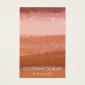 ブリックブラシイヤリングネックレスジュエリー表示カード (正面)