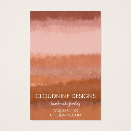 ブリックブラシイヤリングネックレスジュエリー表示カード (裏面)