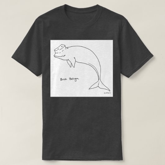 ブリックベルーガ Tシャツ (デザイン正面)