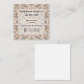 ブリックホーム建築ペーバーサービス スクエア名刺 (正面/裏面)