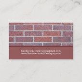 ブリックレイヤレンガ壁ビルダ 名刺 (裏面)