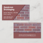 ブリックレイヤレンガ壁ビルダ 名刺 (正面/裏面)