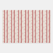 ブリックレッドのオークとエルクのホリデーホテル ラッピングペーパーシート (正面3)