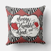 ブリックレッドヒョウ印刷枕/常に優しい クッション (裏面)