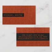 ブリックレッドモノグラエレガントム 名刺 (正面/裏面)