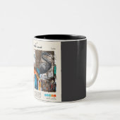 ブリックレーンヴィンテージ水彩トラベル ツートーンマグカップ (正面右)