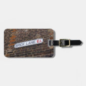 ブリックレーン – ロンドン – 通り標識 – 荷札 ラゲッジタグ (正面横)