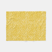 ブリックロード – 黄色と透明 フリースブランケット (正面(横))