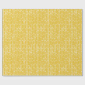 ブリックロード – 黄色と透明 ラッピングペーパー (フラット)