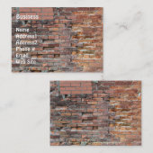 ブリック壁グランジ名刺 名刺 (正面/裏面)