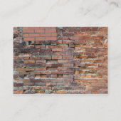 ブリック壁グランジ名刺 名刺 (裏面)