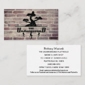 ブリック壁名刺 名刺 (正面/裏面)