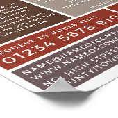 ブリック壁、建物会社、建物広告の ポスター (角)