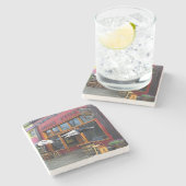 ブリック店コースター、ブリック店デカーター ストーンコースター (横)