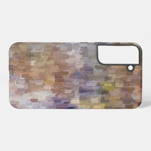 ブリック抽象芸術冬秋サムスンギャラクシーケース SAMSUNG GALAXYケース (裏面横)