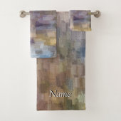 ブリック抽象芸術冬秋バスルームセット バスタオルセット (インサイチュ)