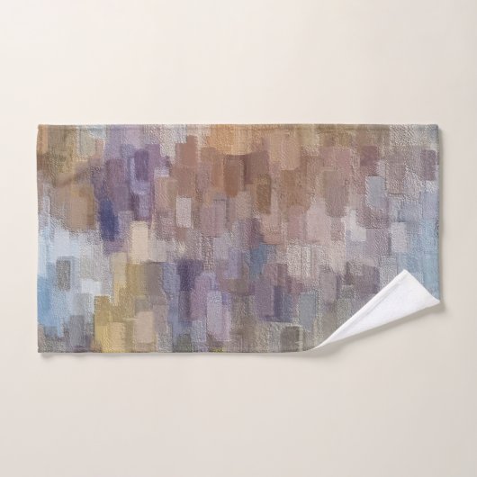 ブリック抽象芸術冬秋バスルームセット バスタオルセット (ハンドタオル)
