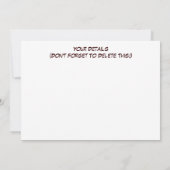 ブリック招待状 (裏面)