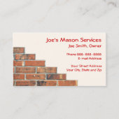 ブリック石工の名刺 名刺 (正面)