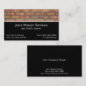 ブリック石工の名刺 名刺 (正面/裏面)