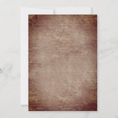 ブリック秋の紅葉ライトフォト秋の結婚式 セーブザデート (裏面)