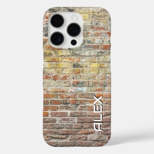 ブリック素朴ウォール – テクスチャ付き建築サーフェス Case-Mate iPhoneケース (裏面)