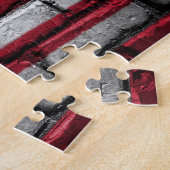 ブリック絵を描ウォールの米国国旗 ジグソーパズル (側面)