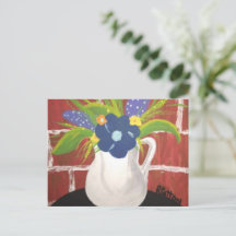 ブリック花瓶カード5x7