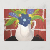 ブリック花瓶カード5x7 ポストカード (正面)