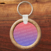 ブリック(3Dエフェクトフレーム縁ど)テンプレート キーホルダー (正面)