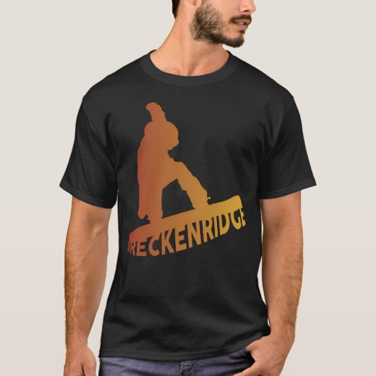 ブリッケンリッジのスノーボード Tシャツ (正面)