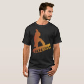 ブリッケンリッジのスノーボード Tシャツ (正面フル)